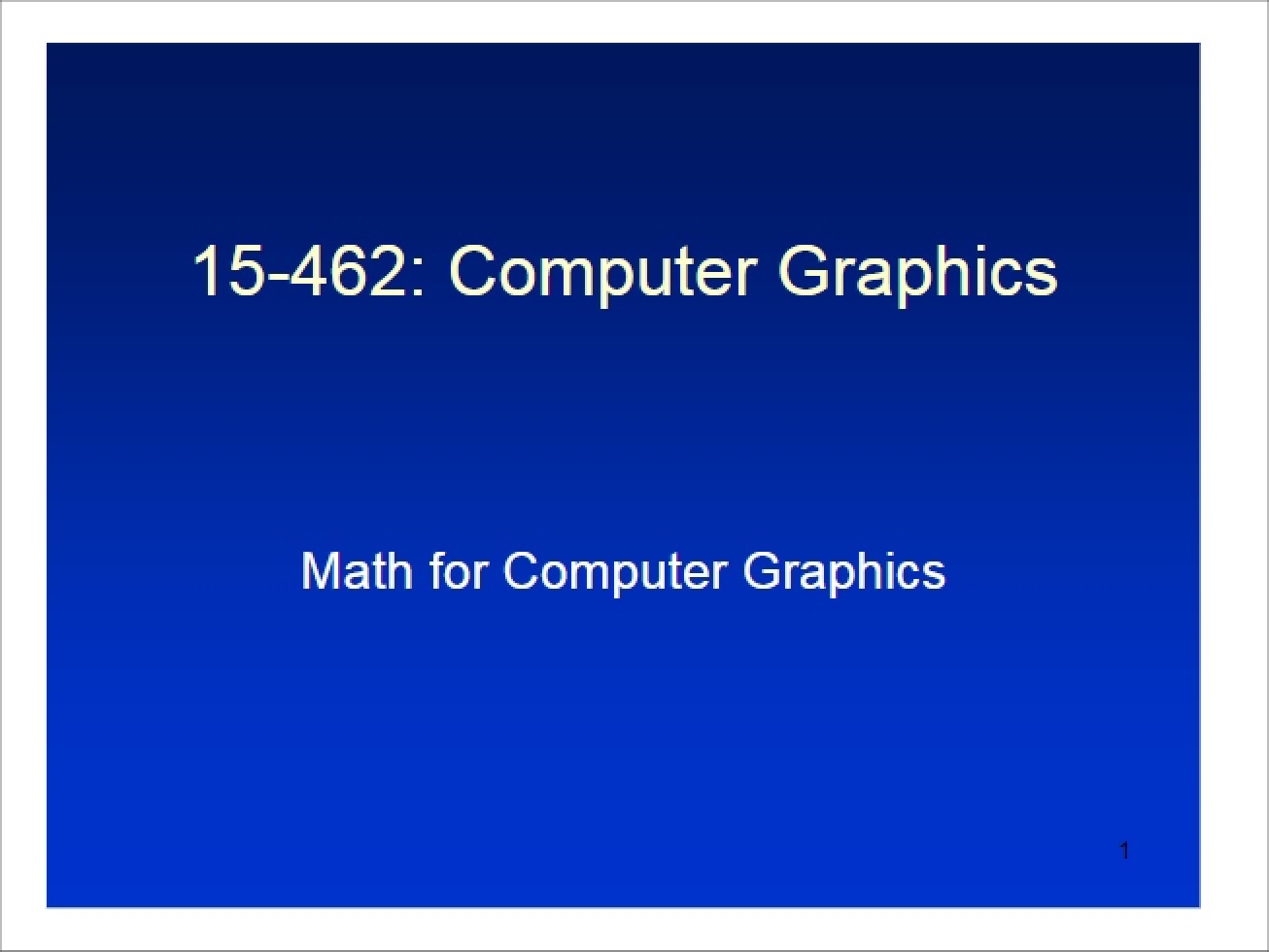 Graphics Session 08