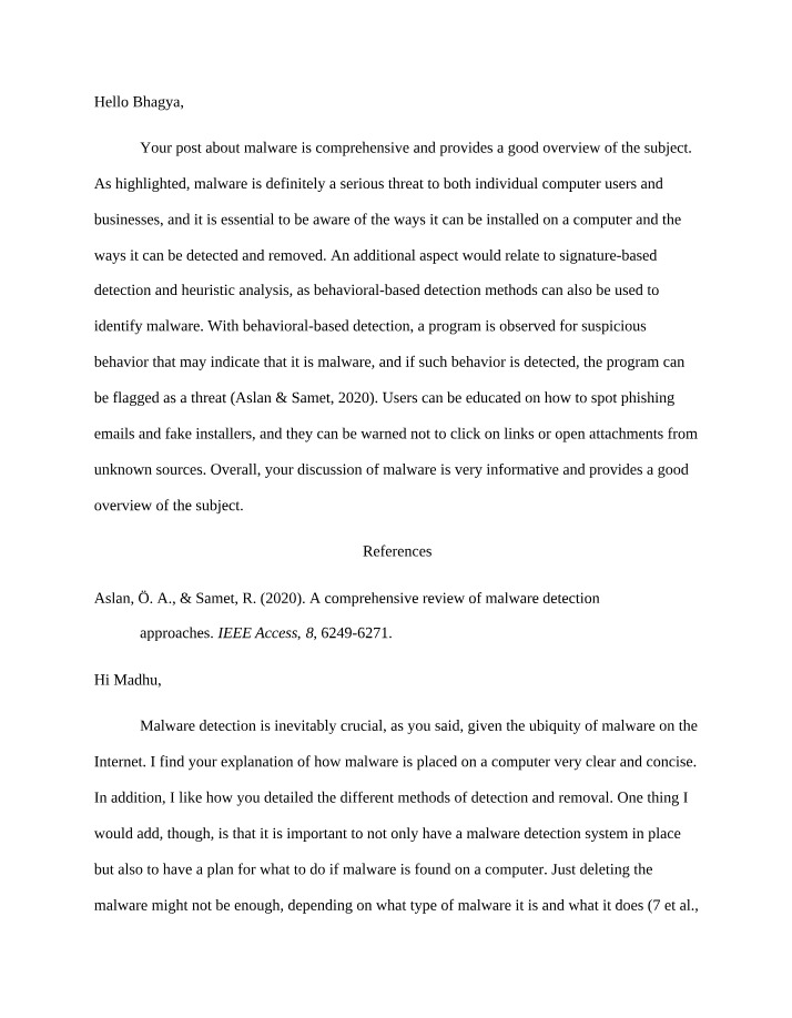 Malware Detection Methods