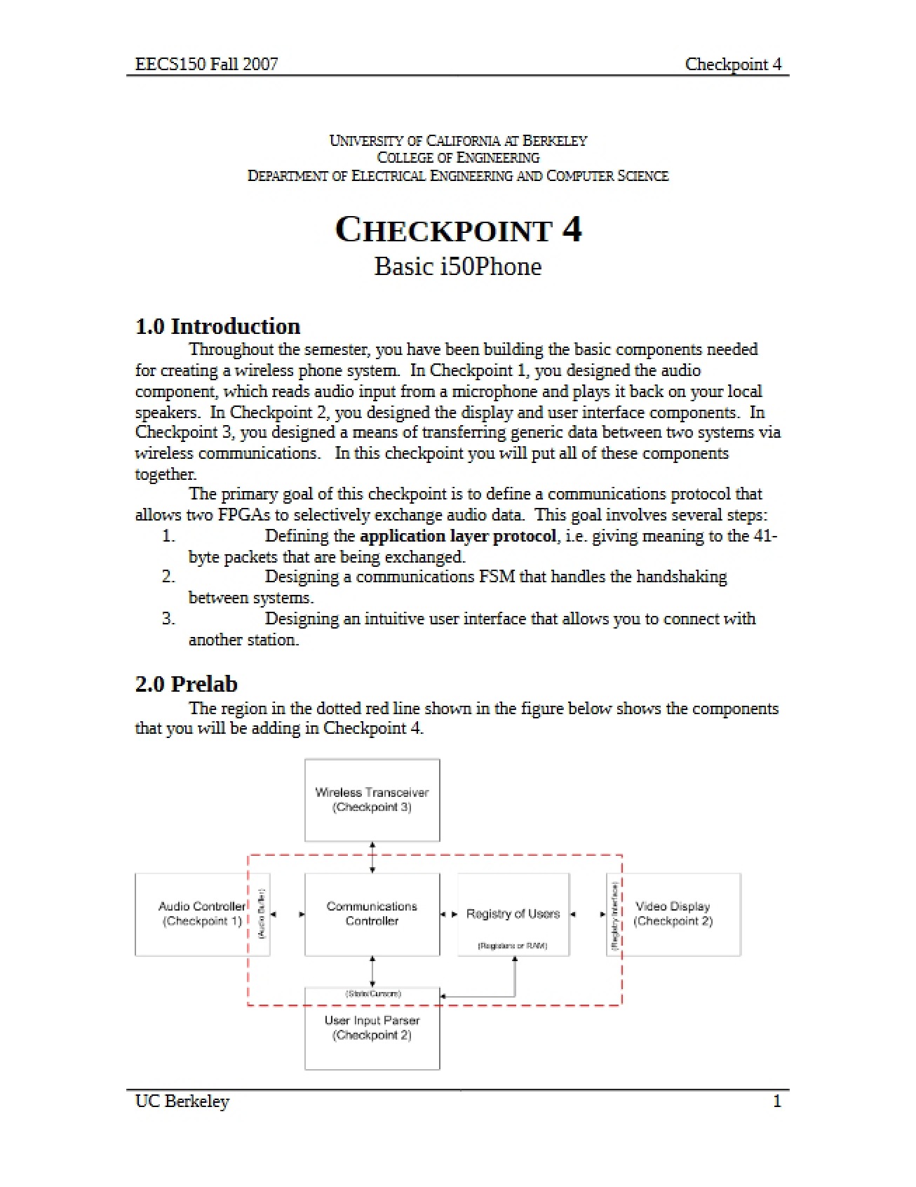 Digital Systems Checkpoint