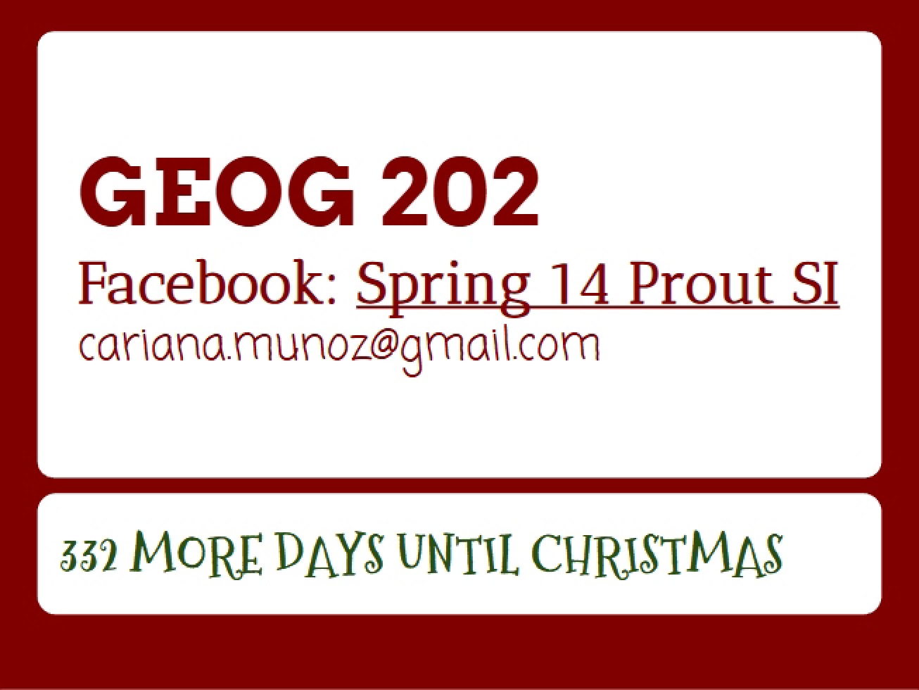 Lecture from the Twenty-Seventh of January