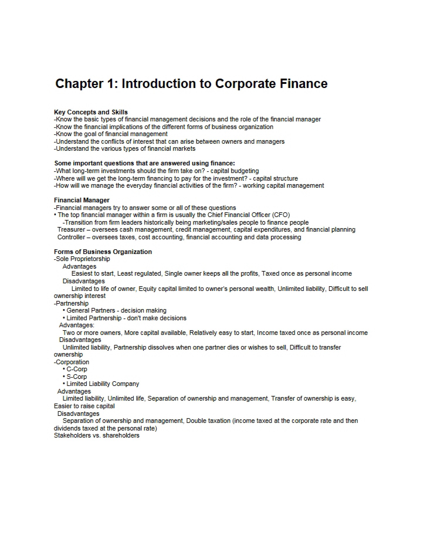 First Chapter Intro