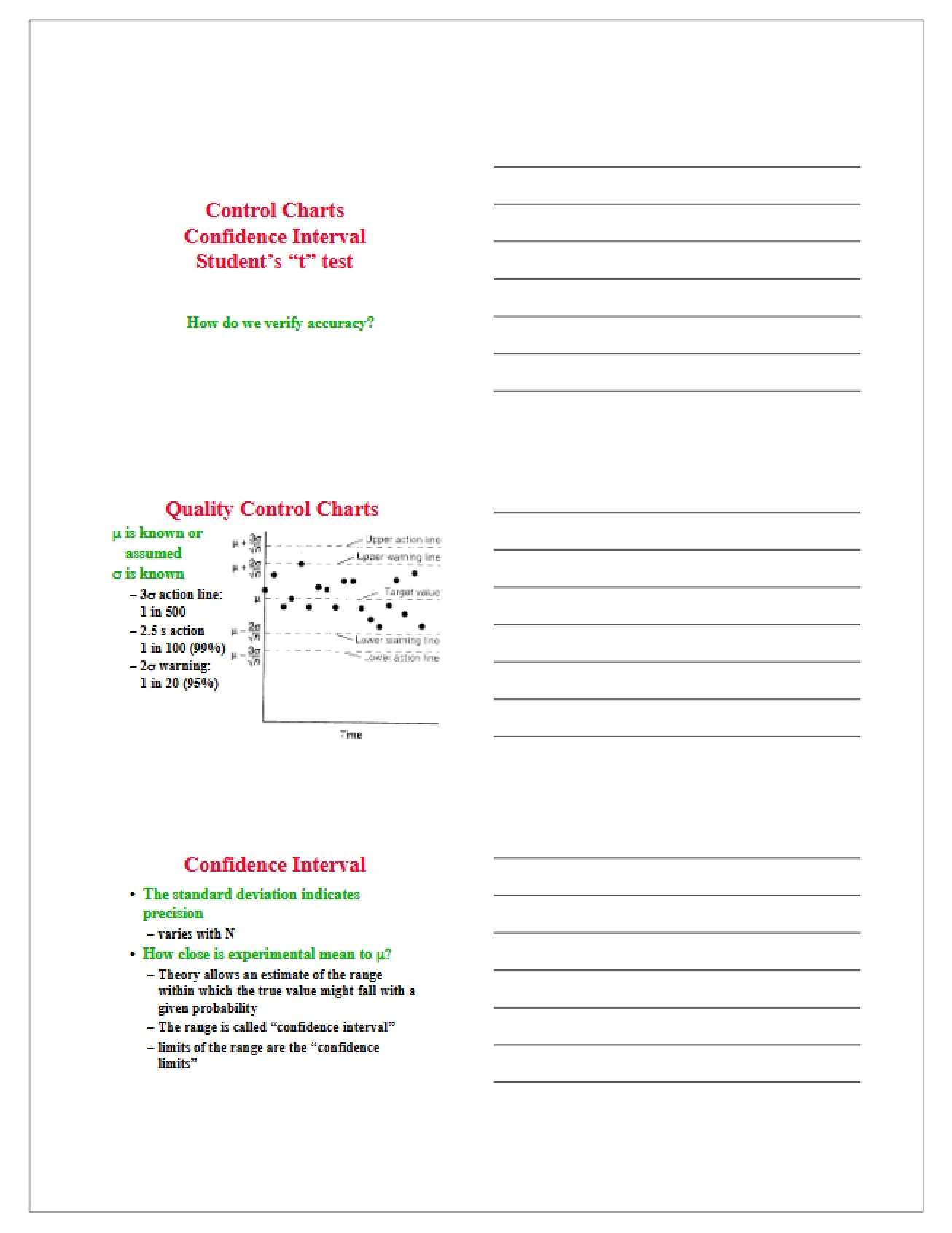 Quantitative Analysis Lecture Notes (First Instance)