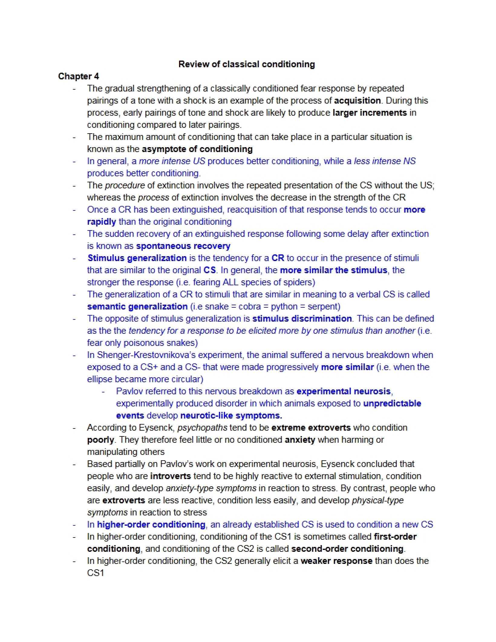 Chapter 4 Principles of Learning