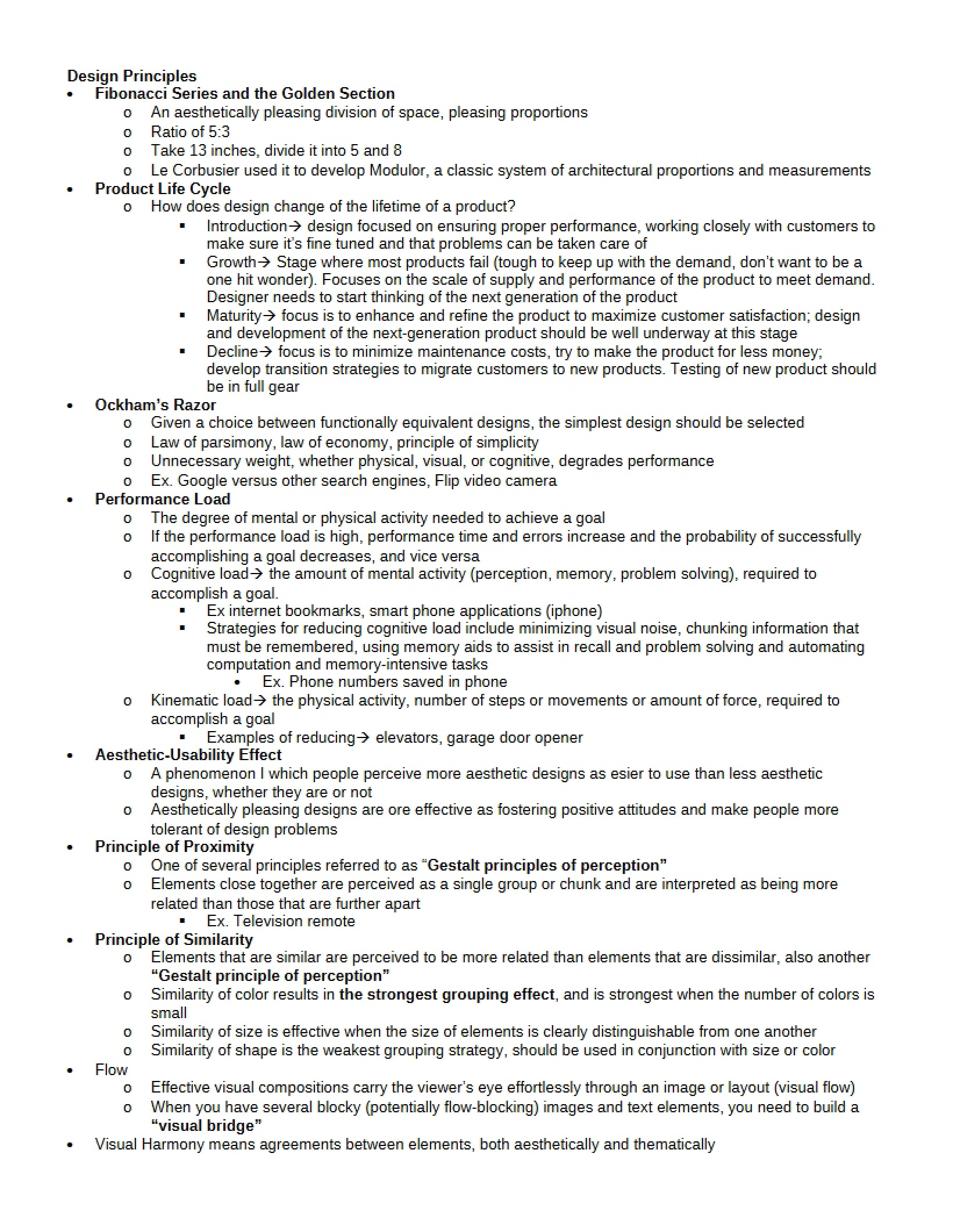 Principles of Design