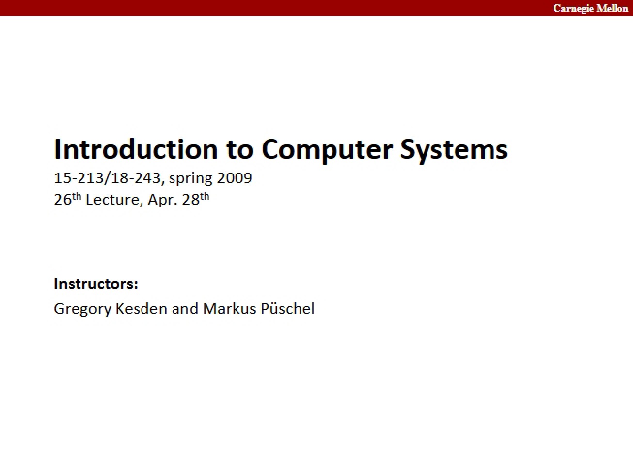 Synchronization Overview