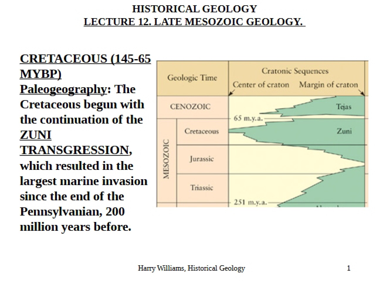 Late Mesozoic Era