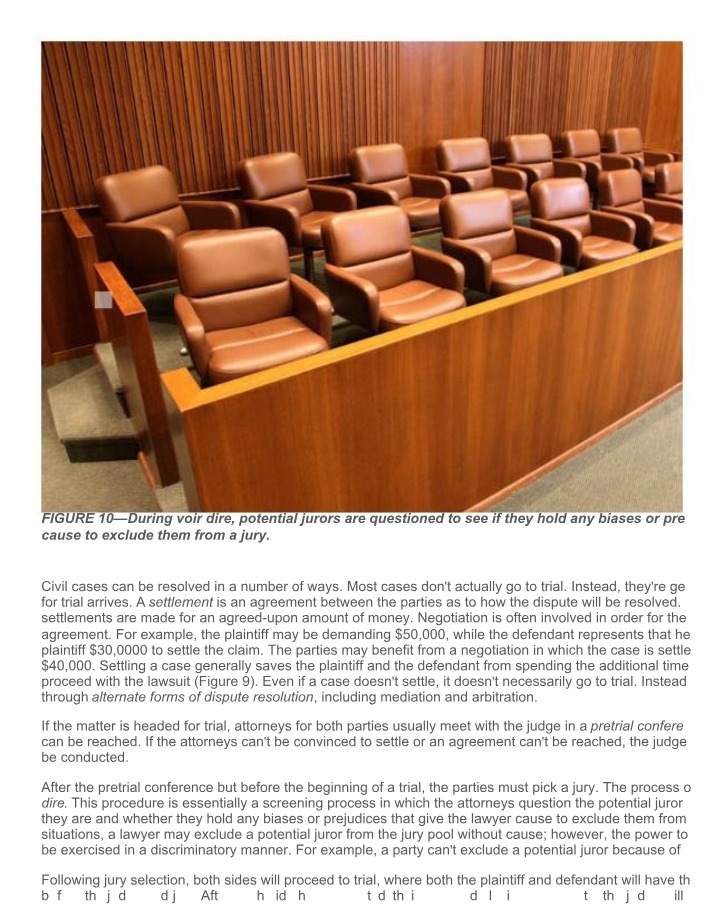 Voir Dire and Jury Selection Process for Settling a Case