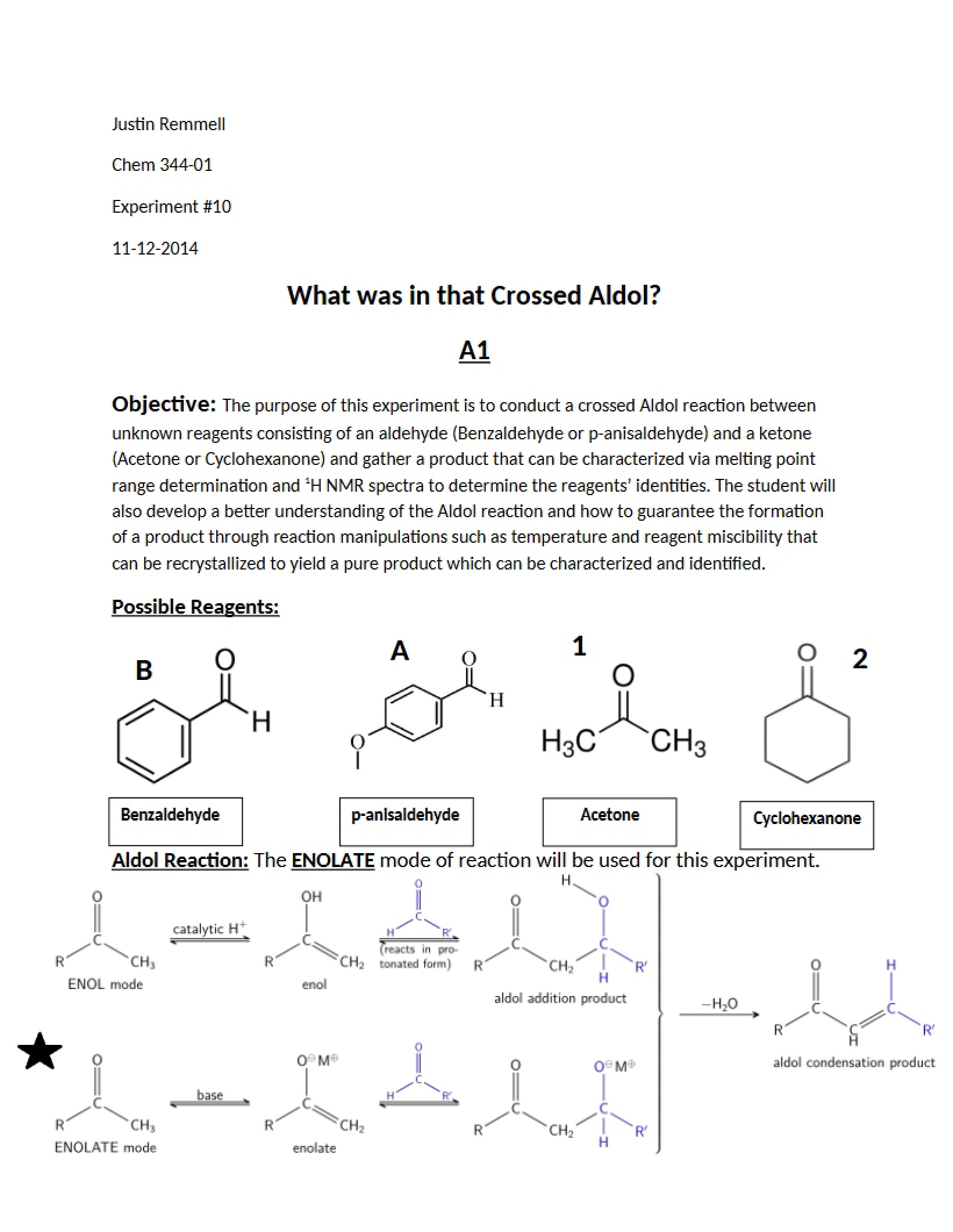 Tenth Experiment
