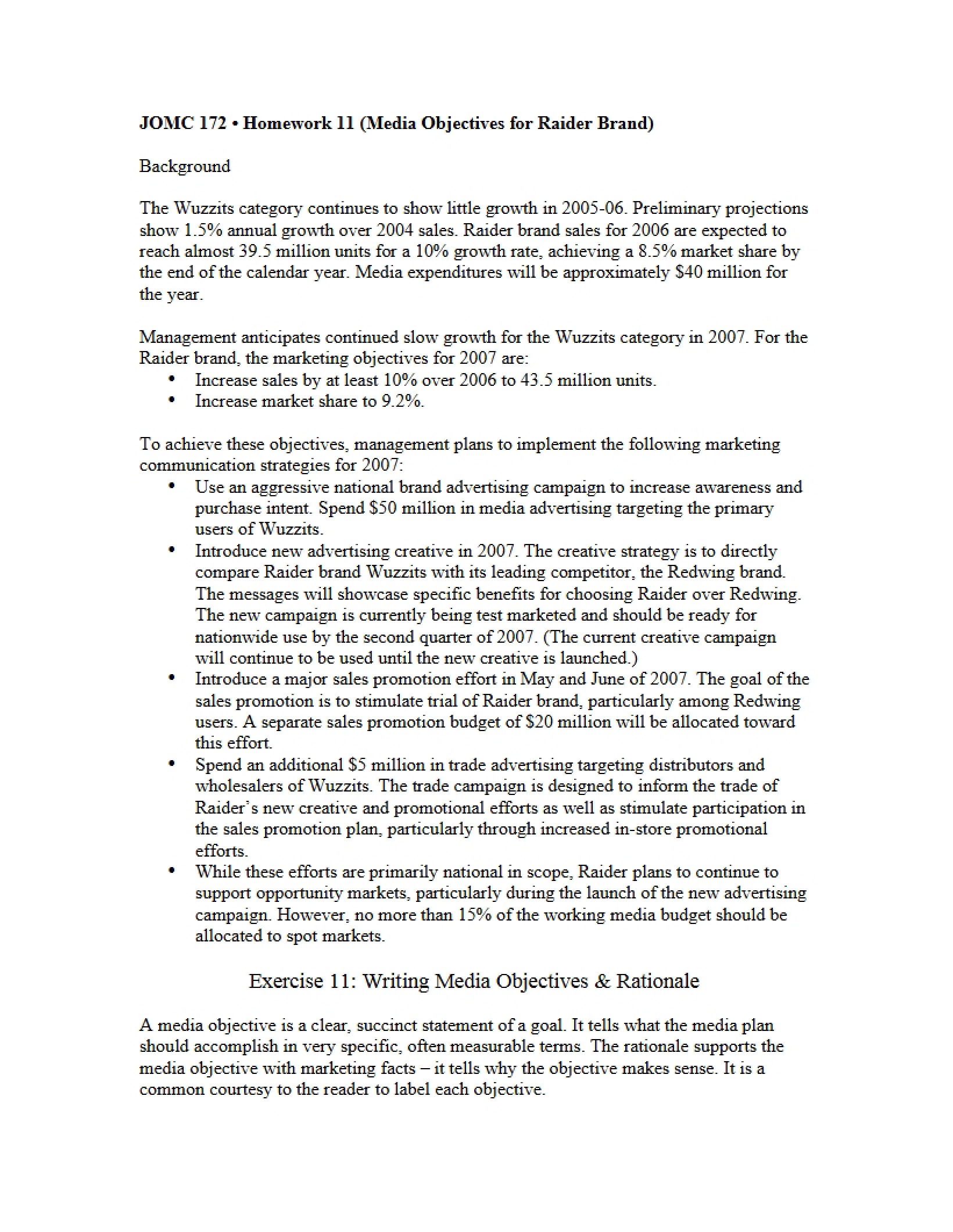 Eleventh Homework Assignment