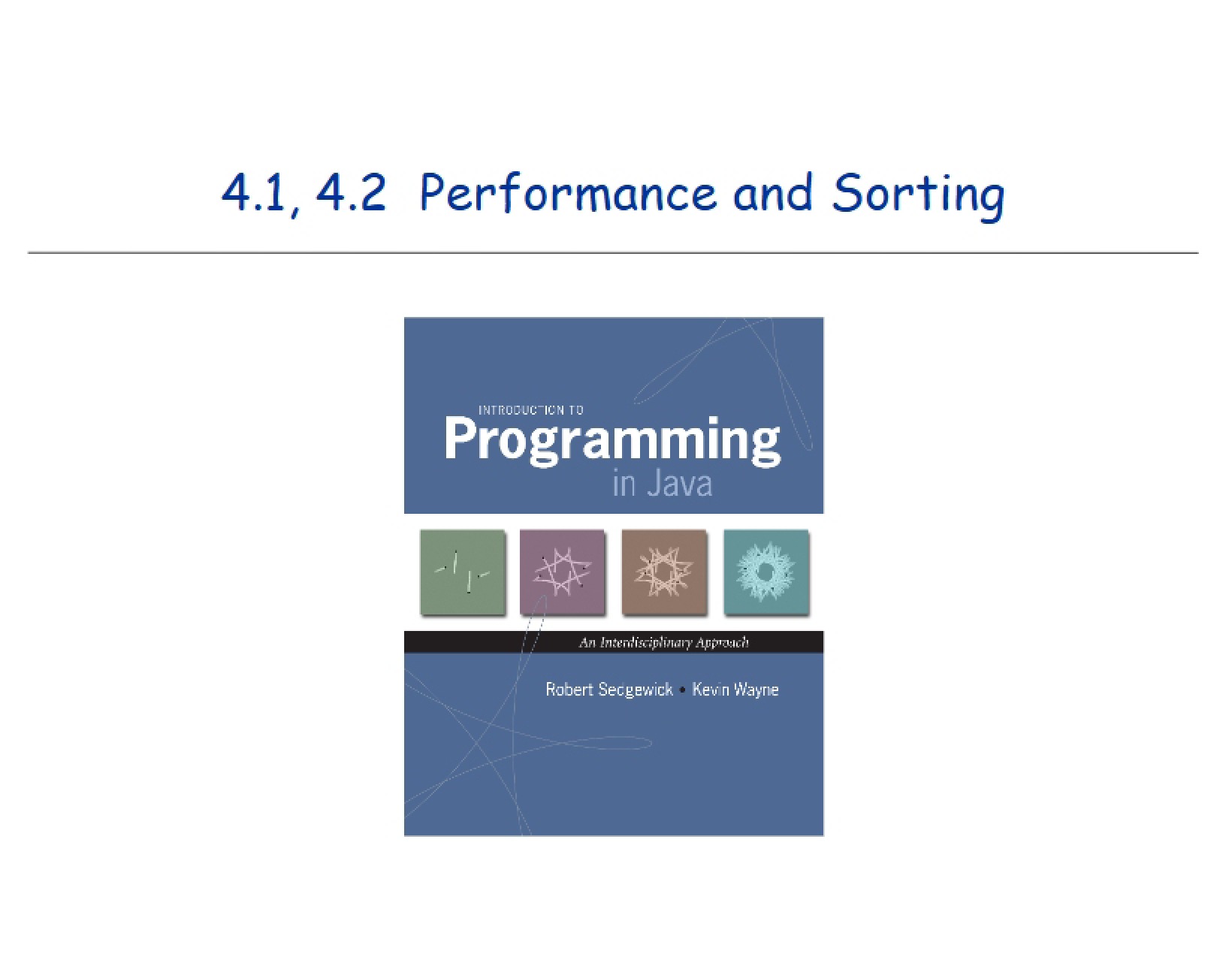 Sorting and Performance