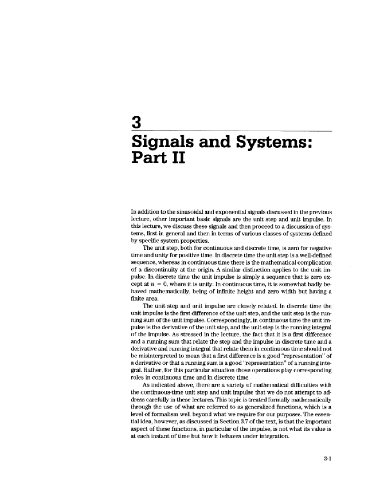 Part II: Systems and Signals