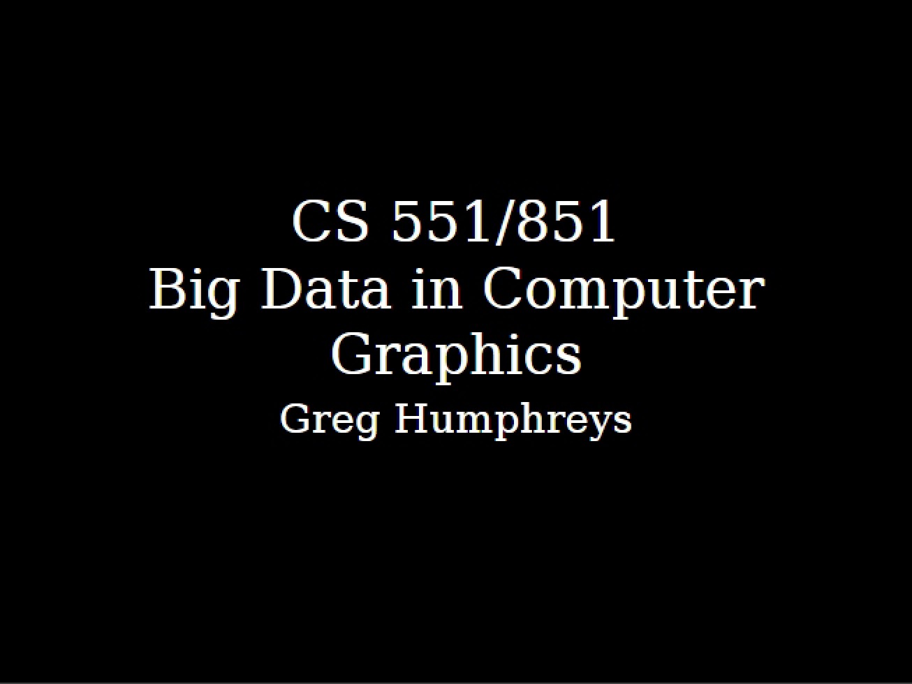 Computer Graphics and Big Data