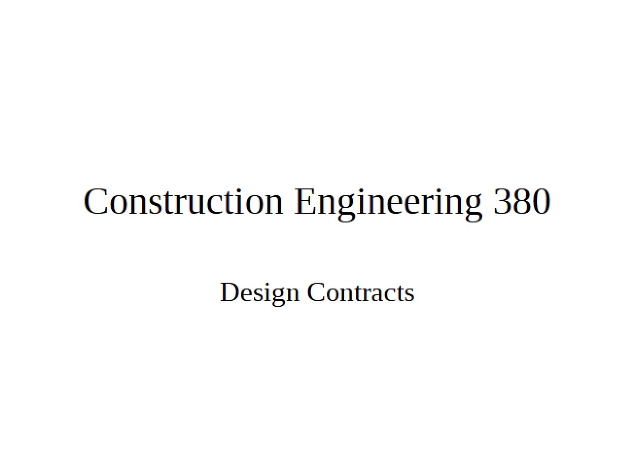 Overview of Design Contracts in Engineering