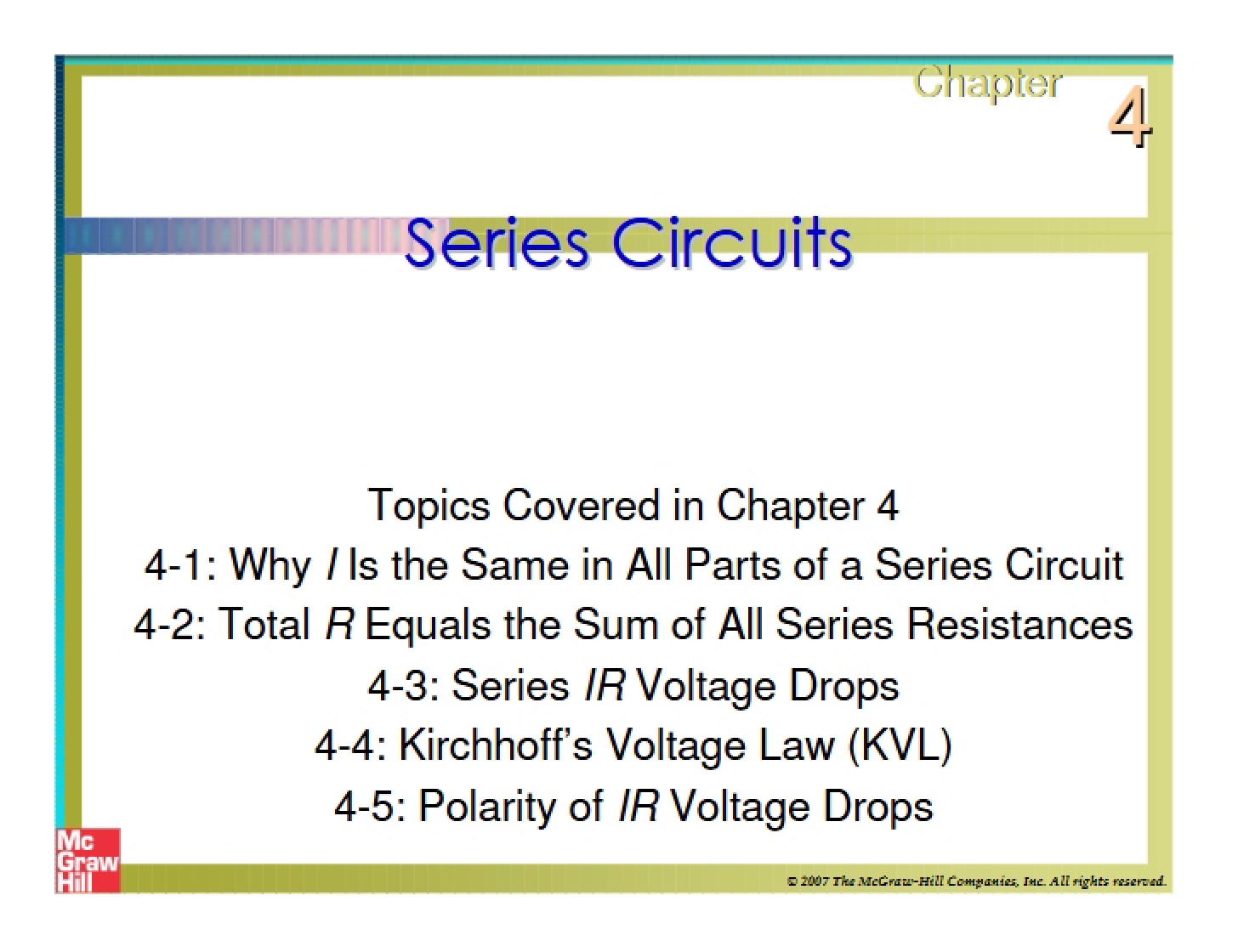 Circuits in Series