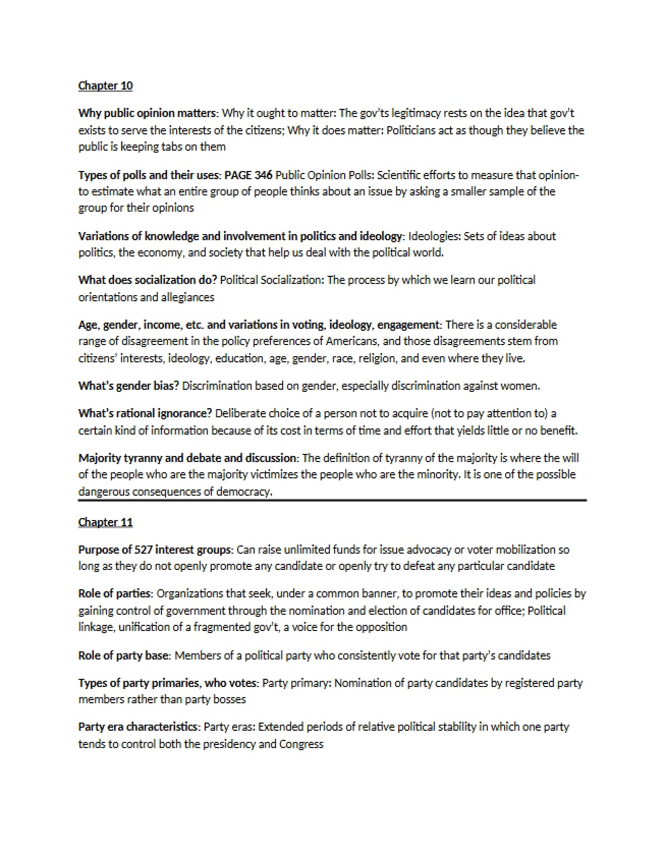 Guide to Chapter 10 of Race in America