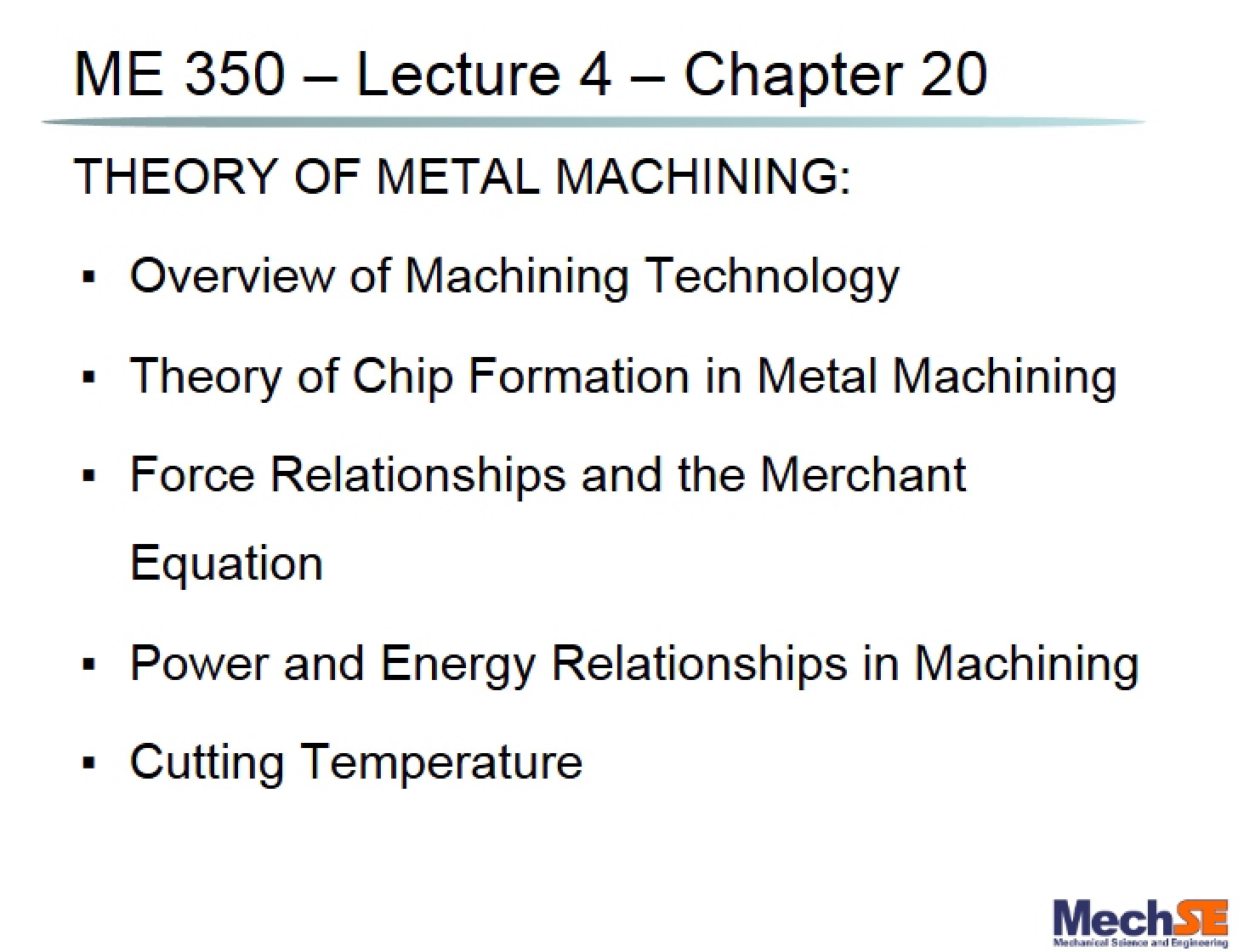 Chapter 20 Lecture
