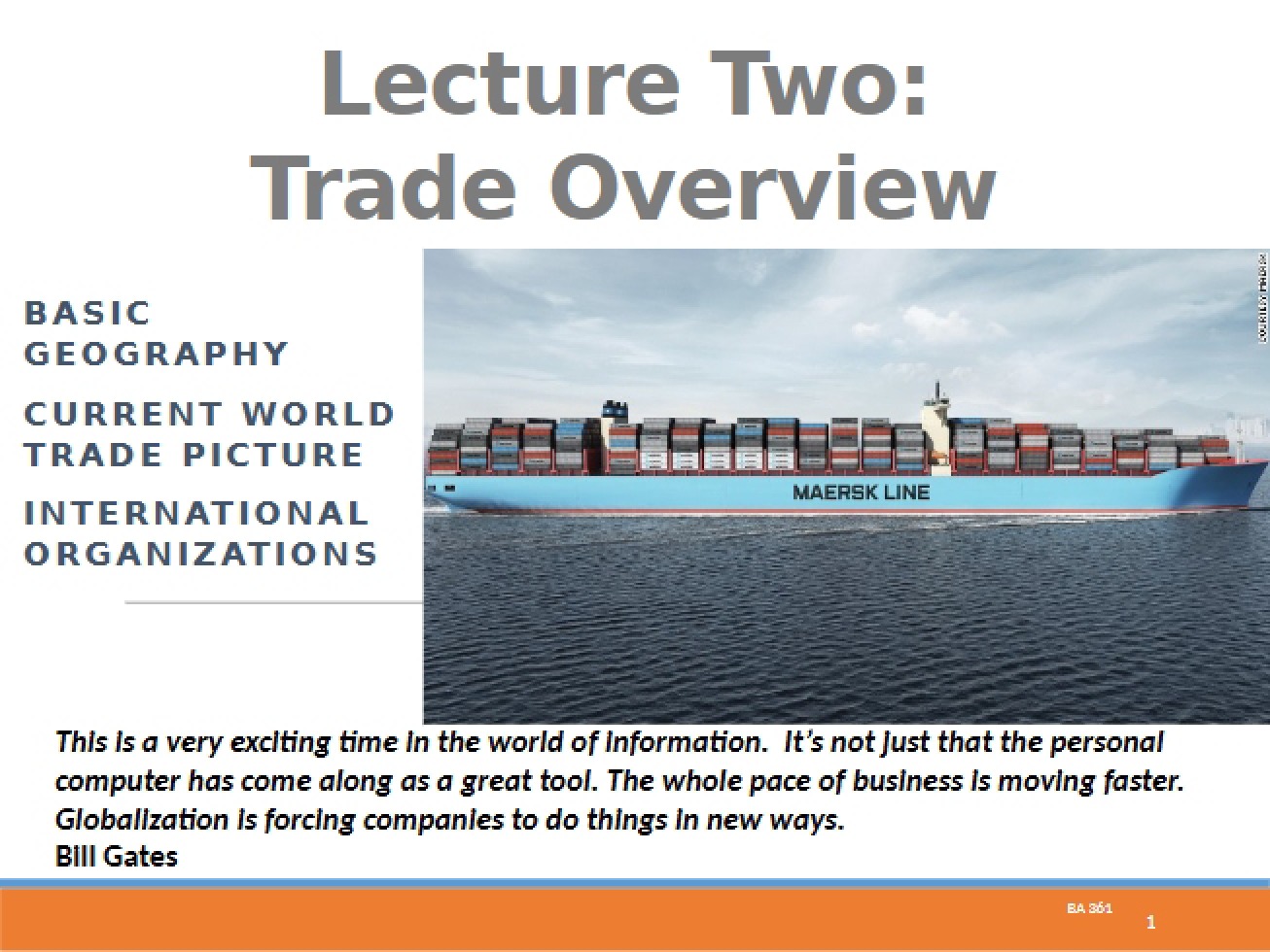 Baker Lecture Notes Part Two