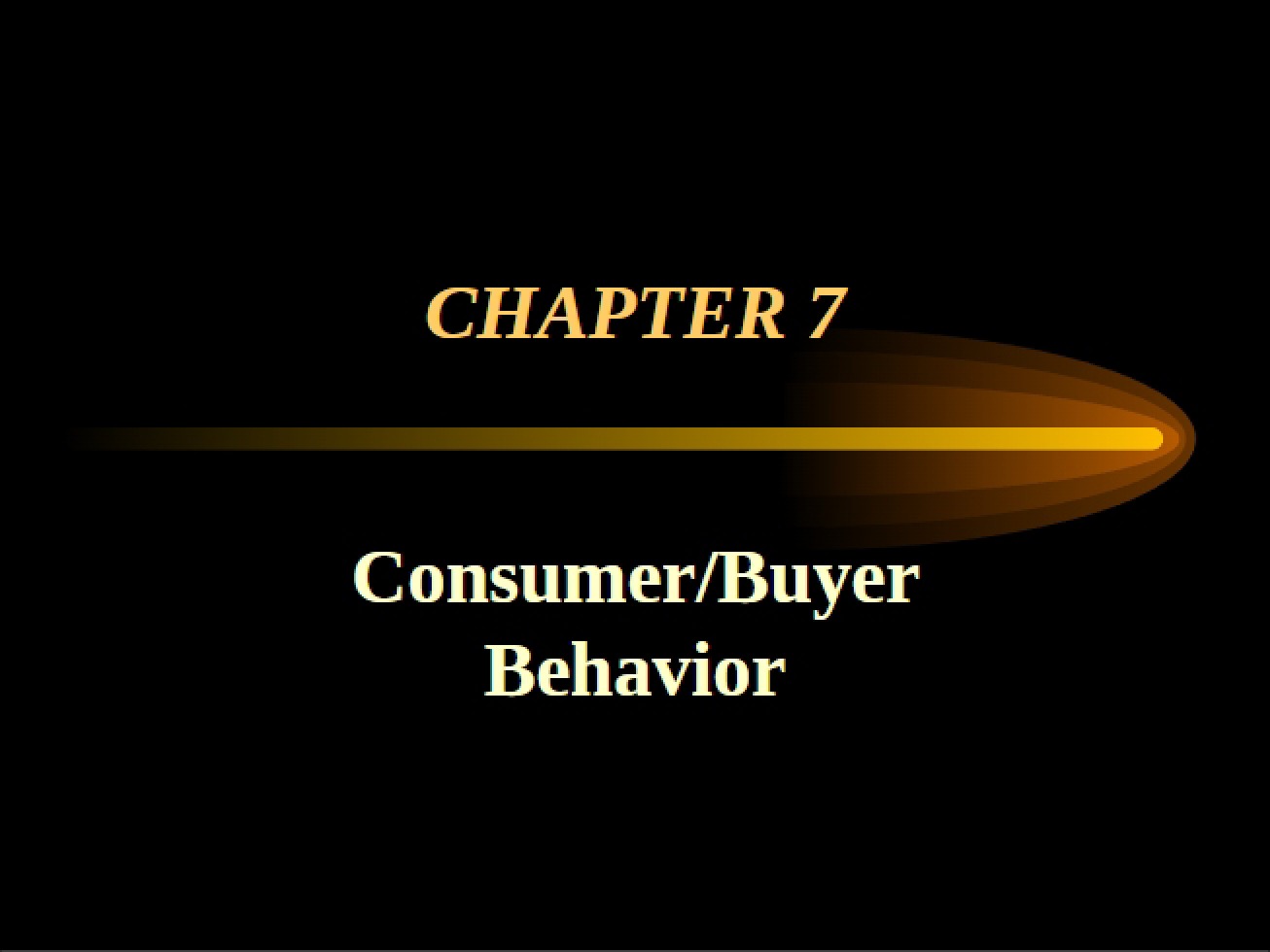 Consumer Behavior Chapter Seven