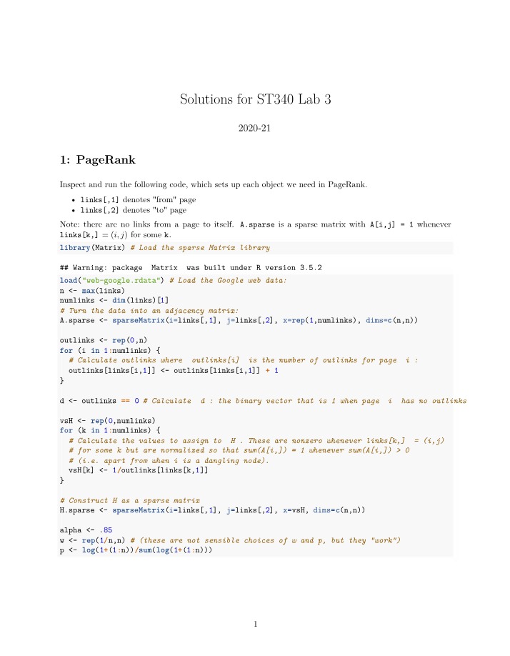 Laboratory Assignment 3a