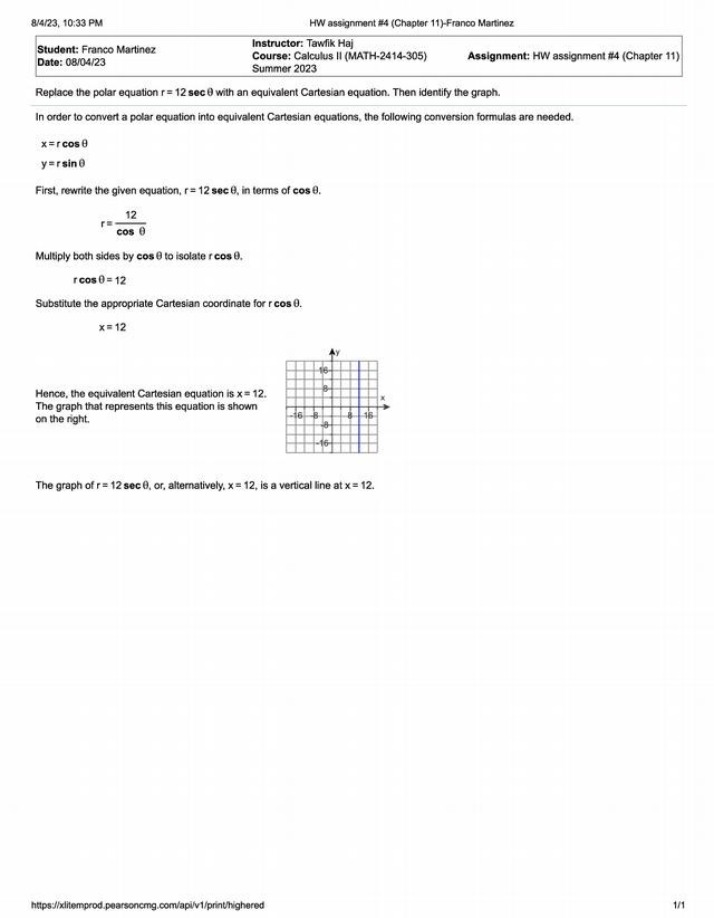 Homework Assignment 4 - Chapter 11