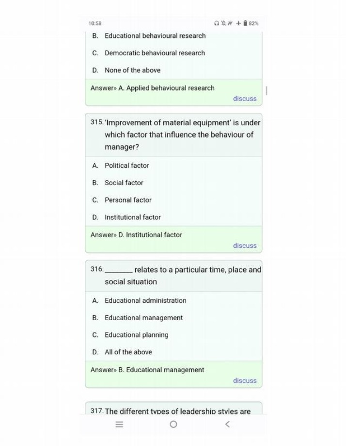 Applied Behavioral Research - Factors Influencing Managers