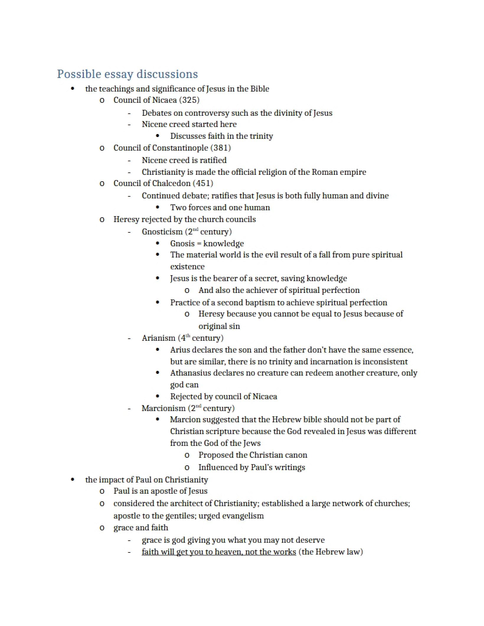 Guide for Studying Final Exam