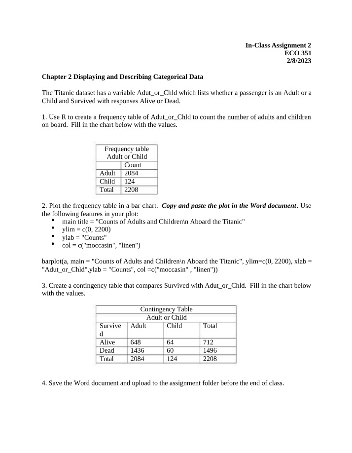 ECO 351 - In-Class Assignment 2