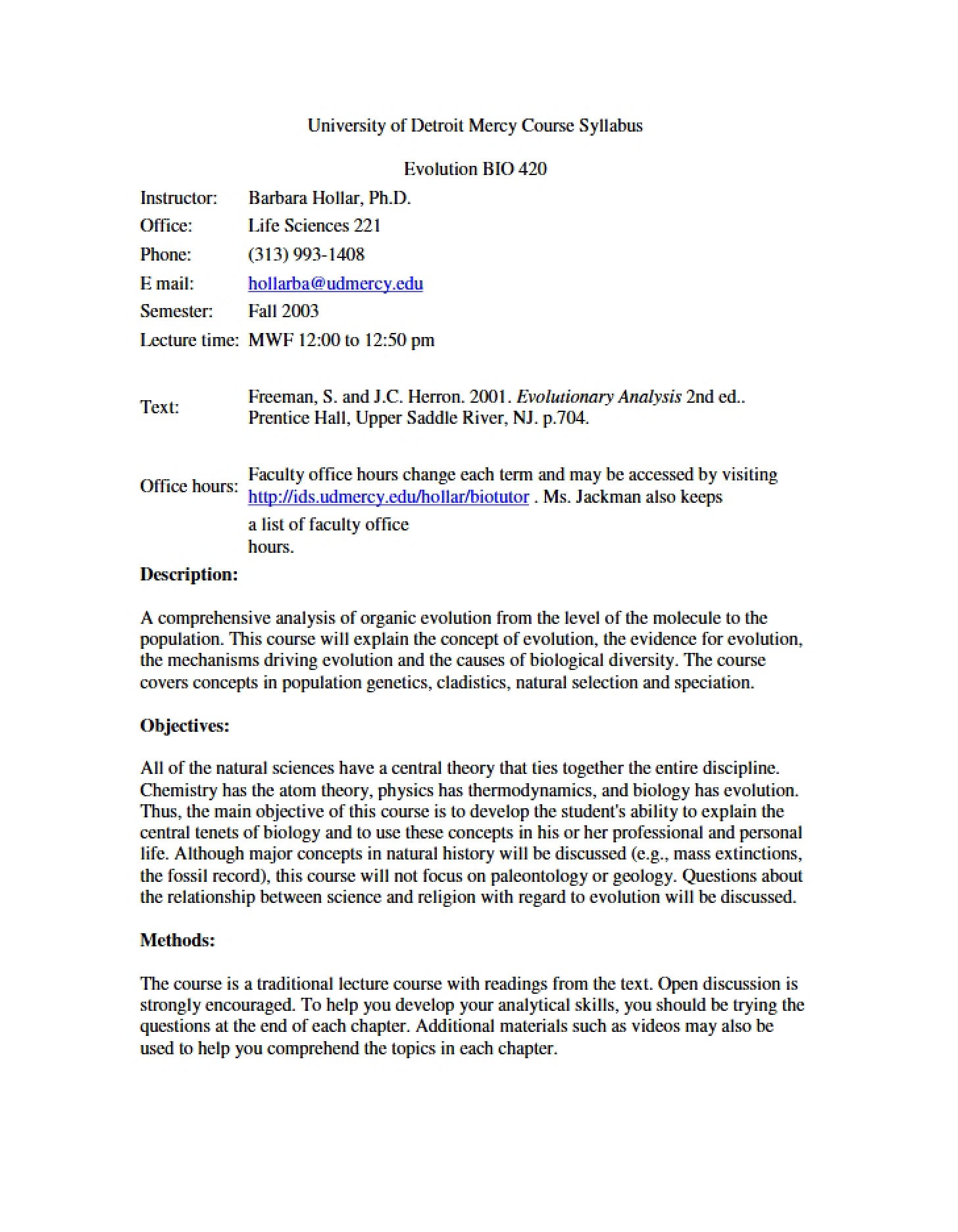 Syllabus Document