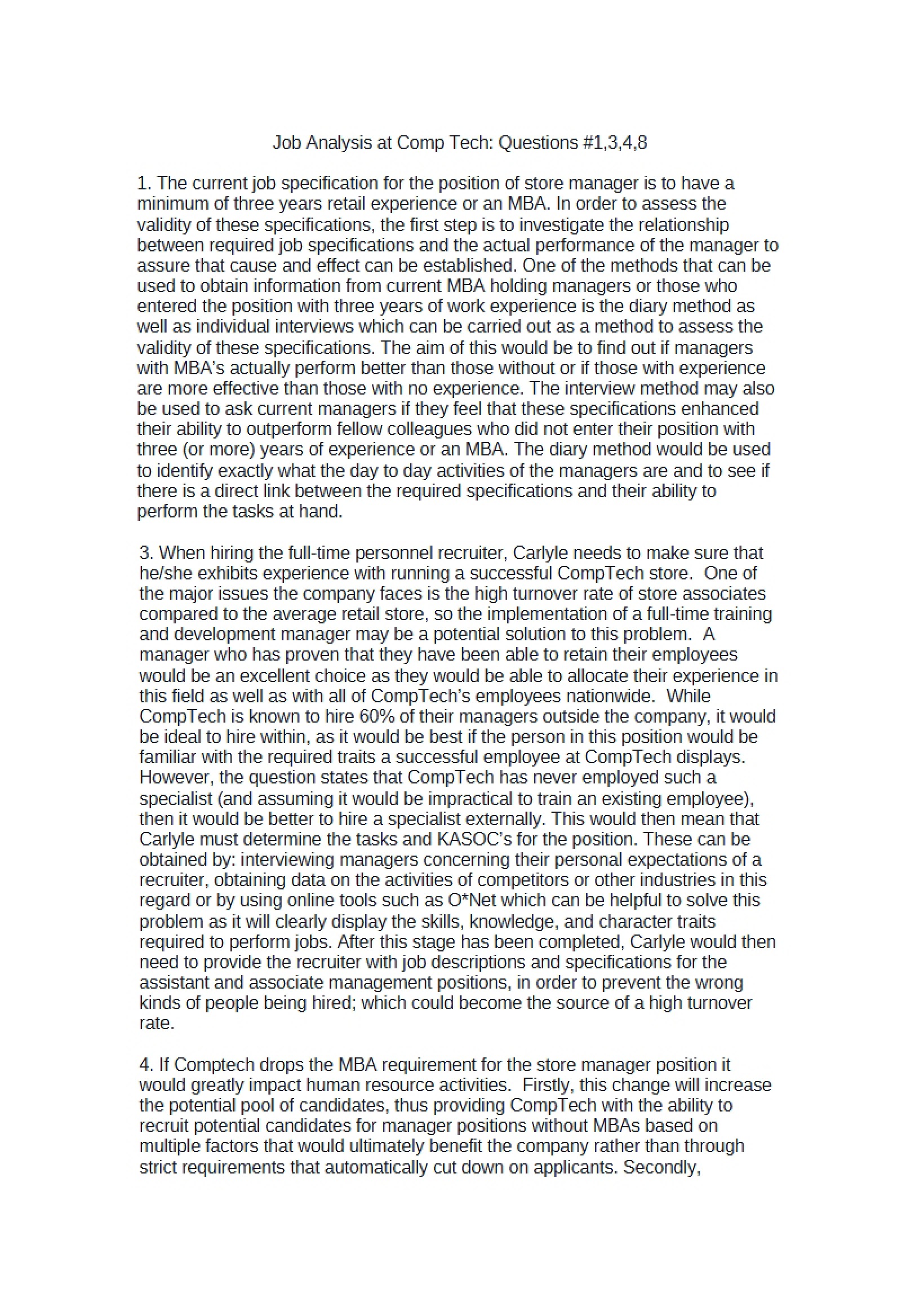 Analysis of Jobs