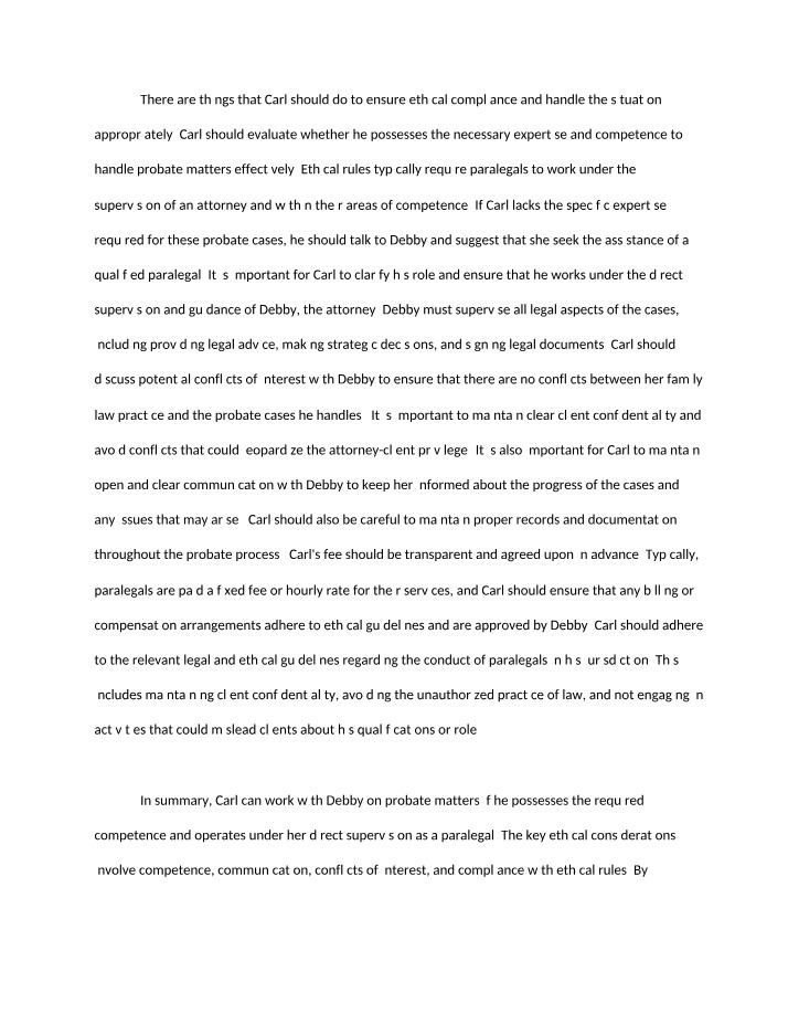 Ethical Compliance Guidelines for Paralegals in Probate Matters