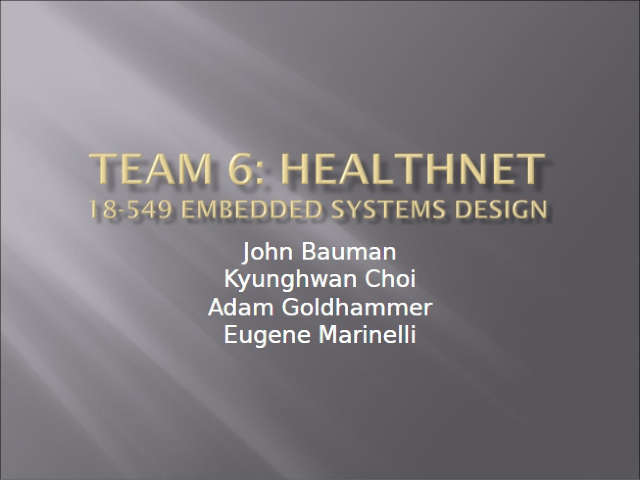 Healthnet Project