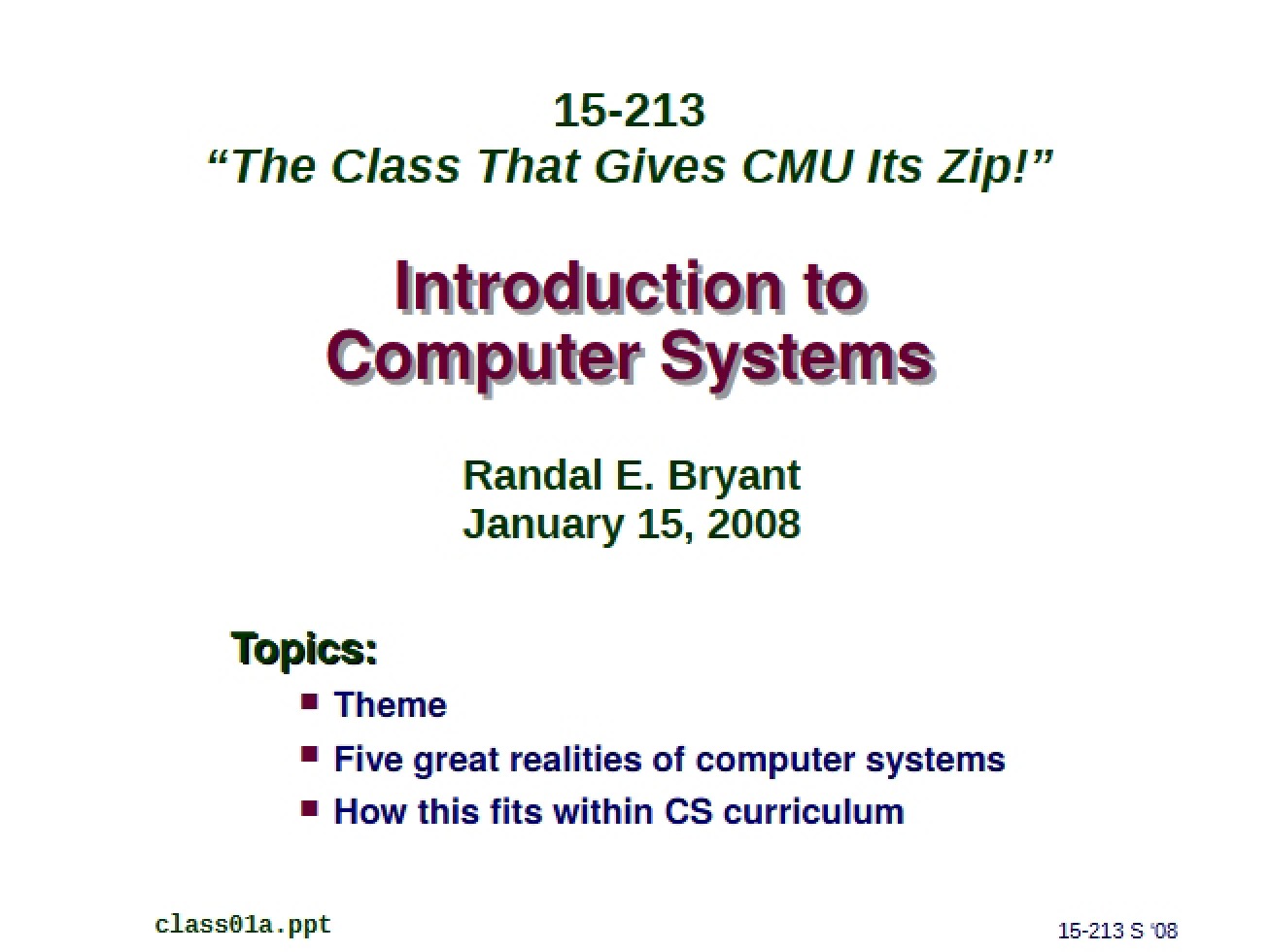 Computer Systems Introduction (Part 12)