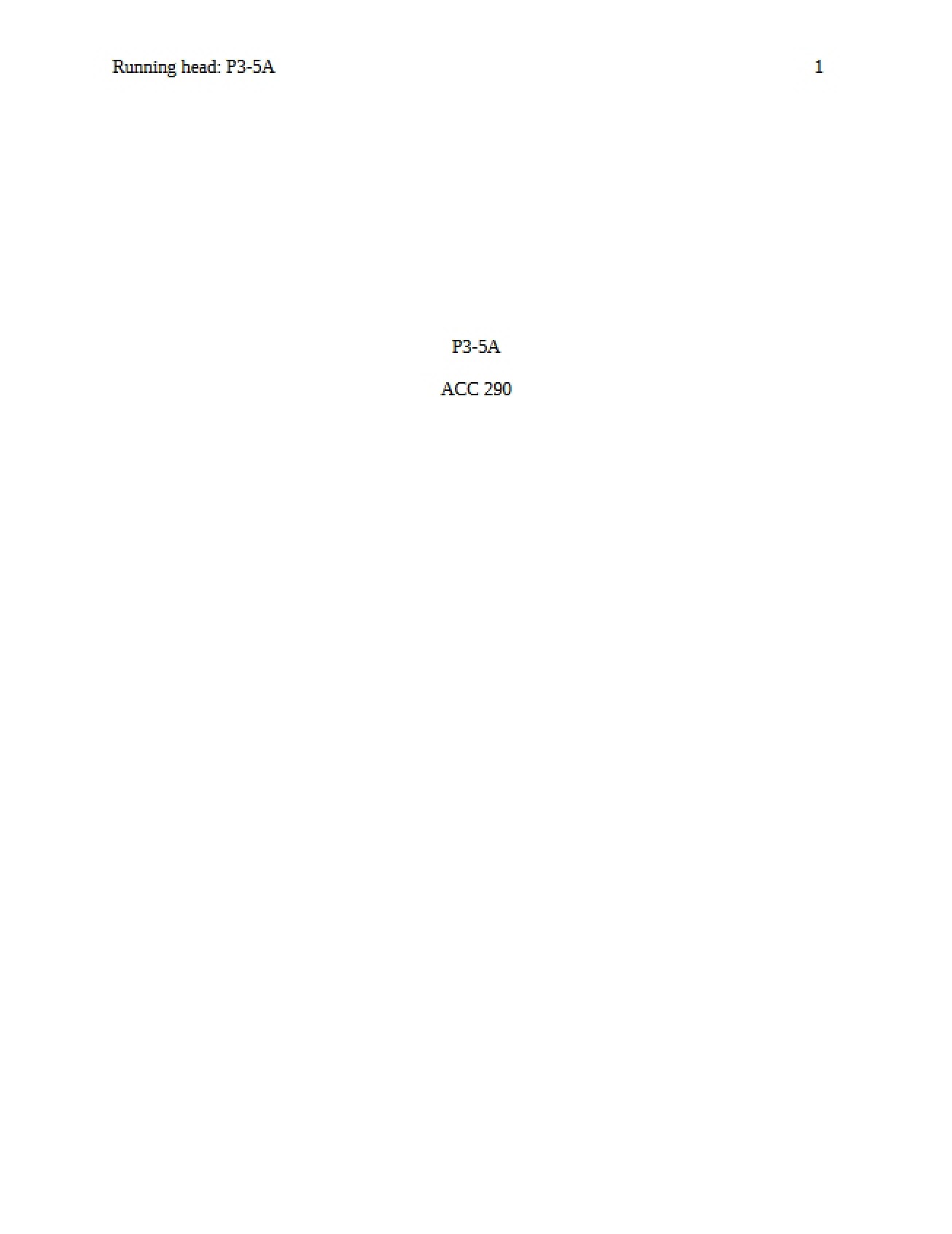 Accounting Notes