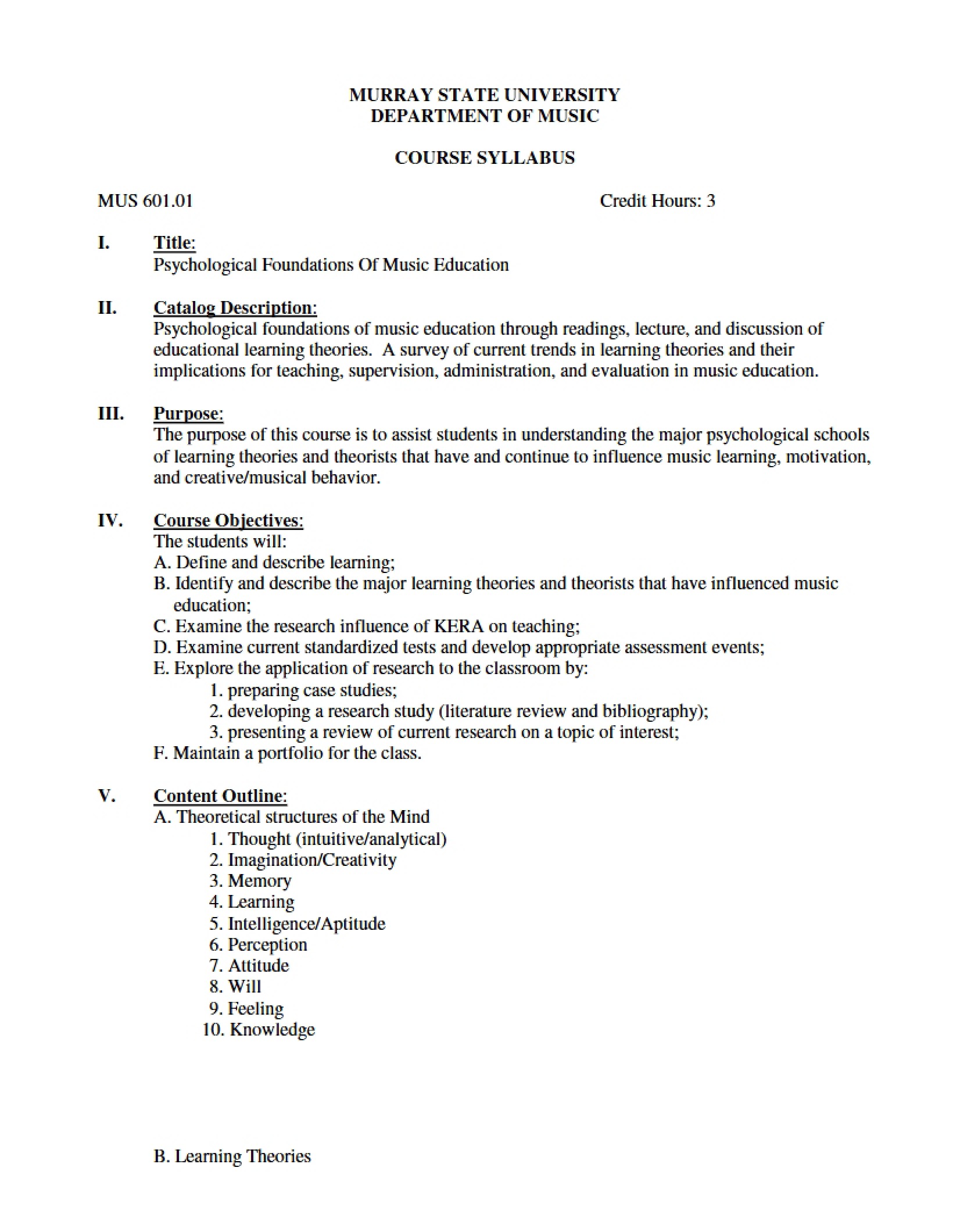 Syllabus
