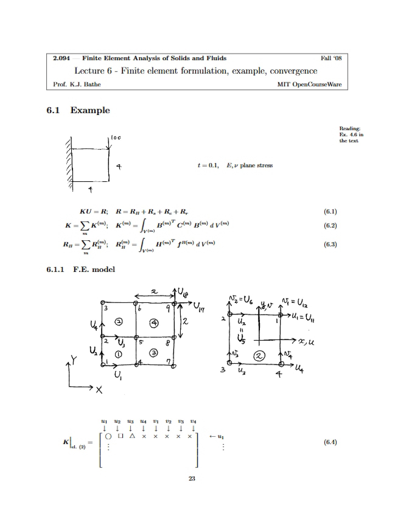Formulation of Finite Elements