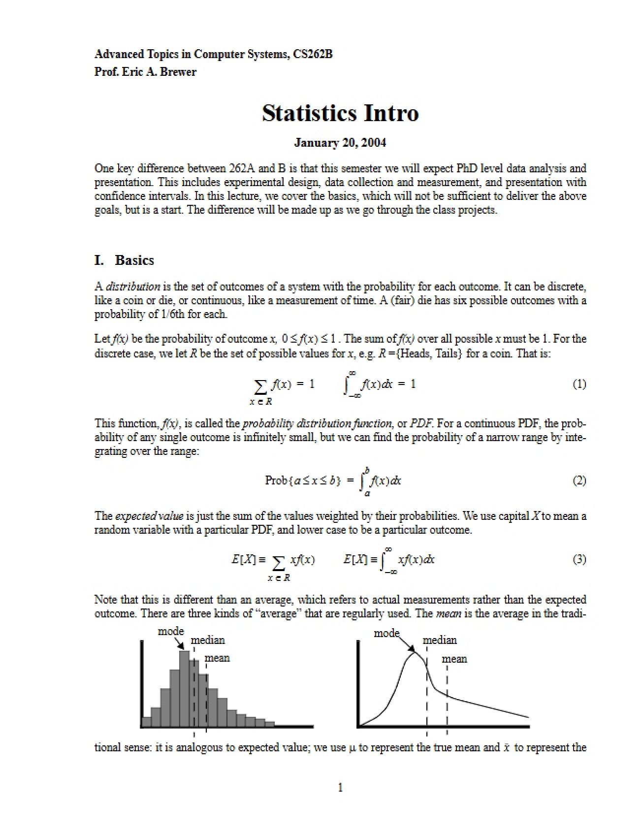 Introduction to Statistics