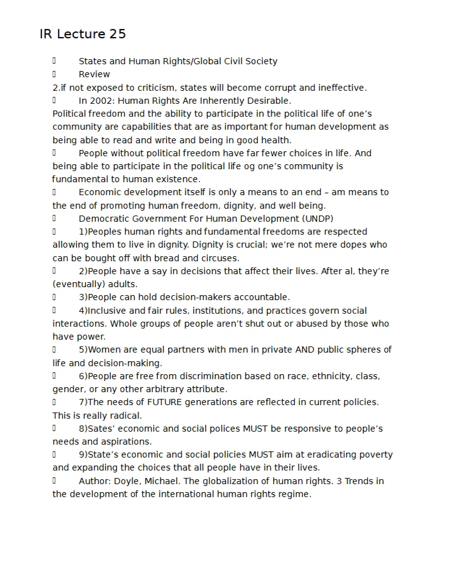 Lecture Twenty-Five