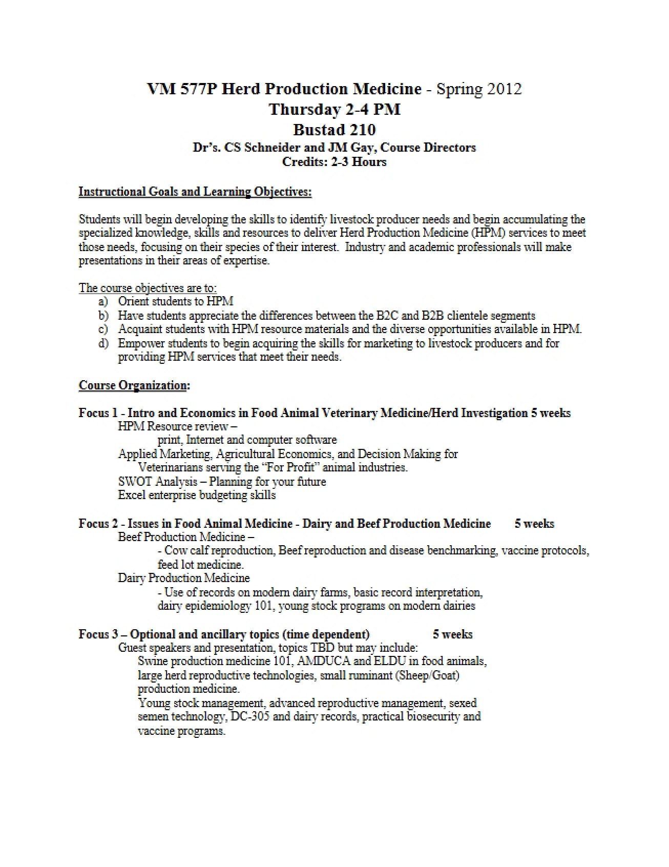 Syllabus and Course Logistics