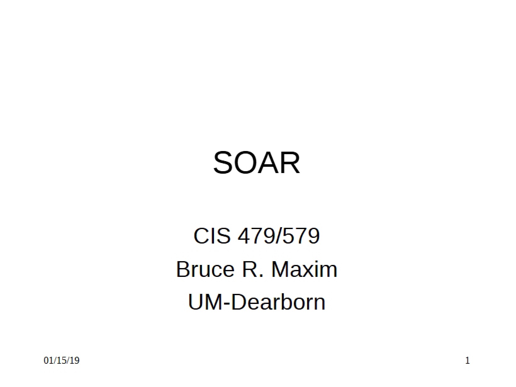 SOAR Architecture