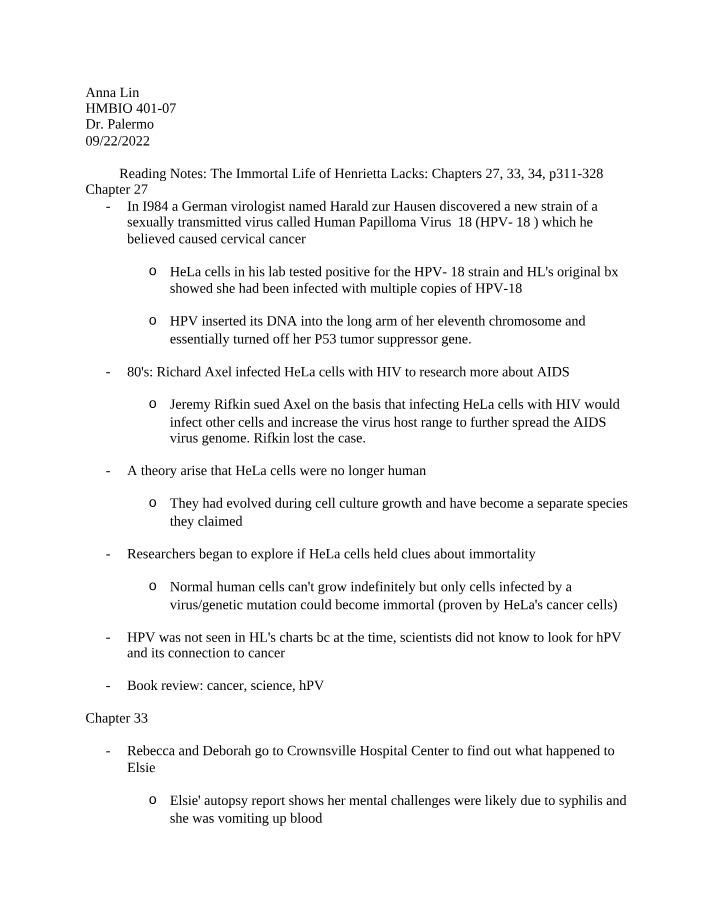 Chapter Reading Notes
