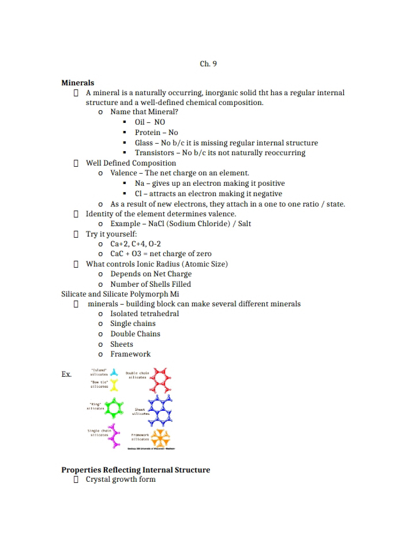Properties of Minerals