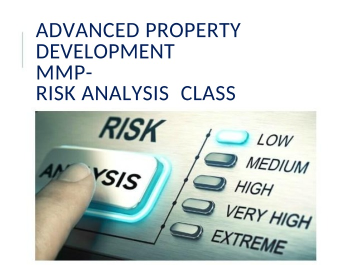 Week 7 Class - Risk and PD Cycles