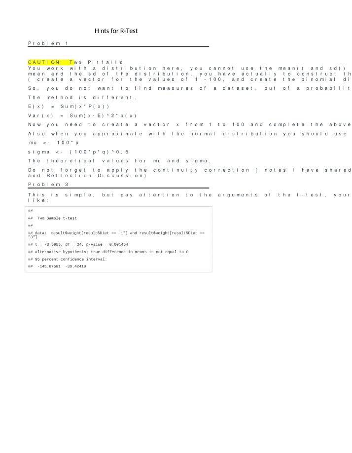 R Test 2 Hints