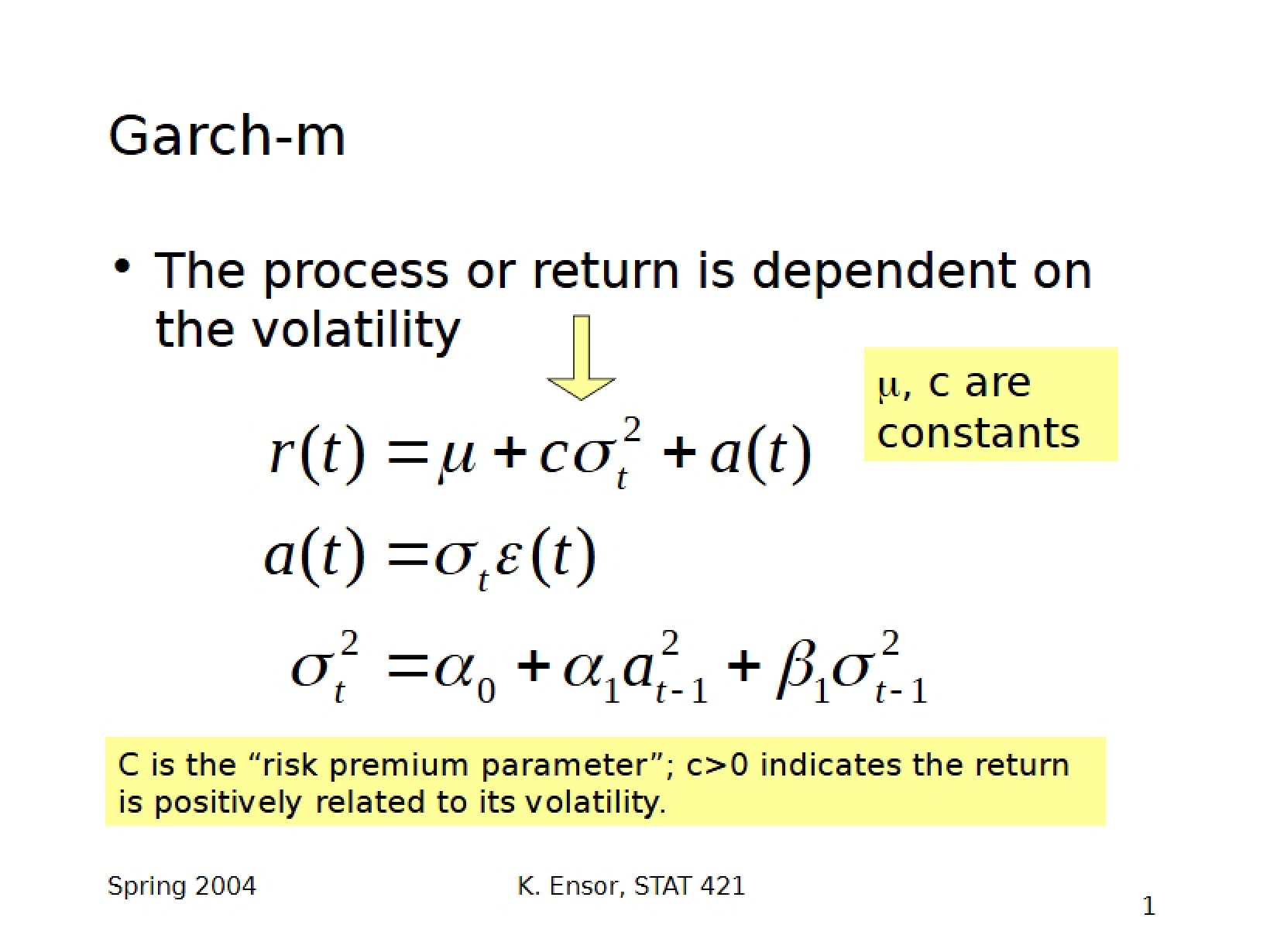 Time Series Study Guide