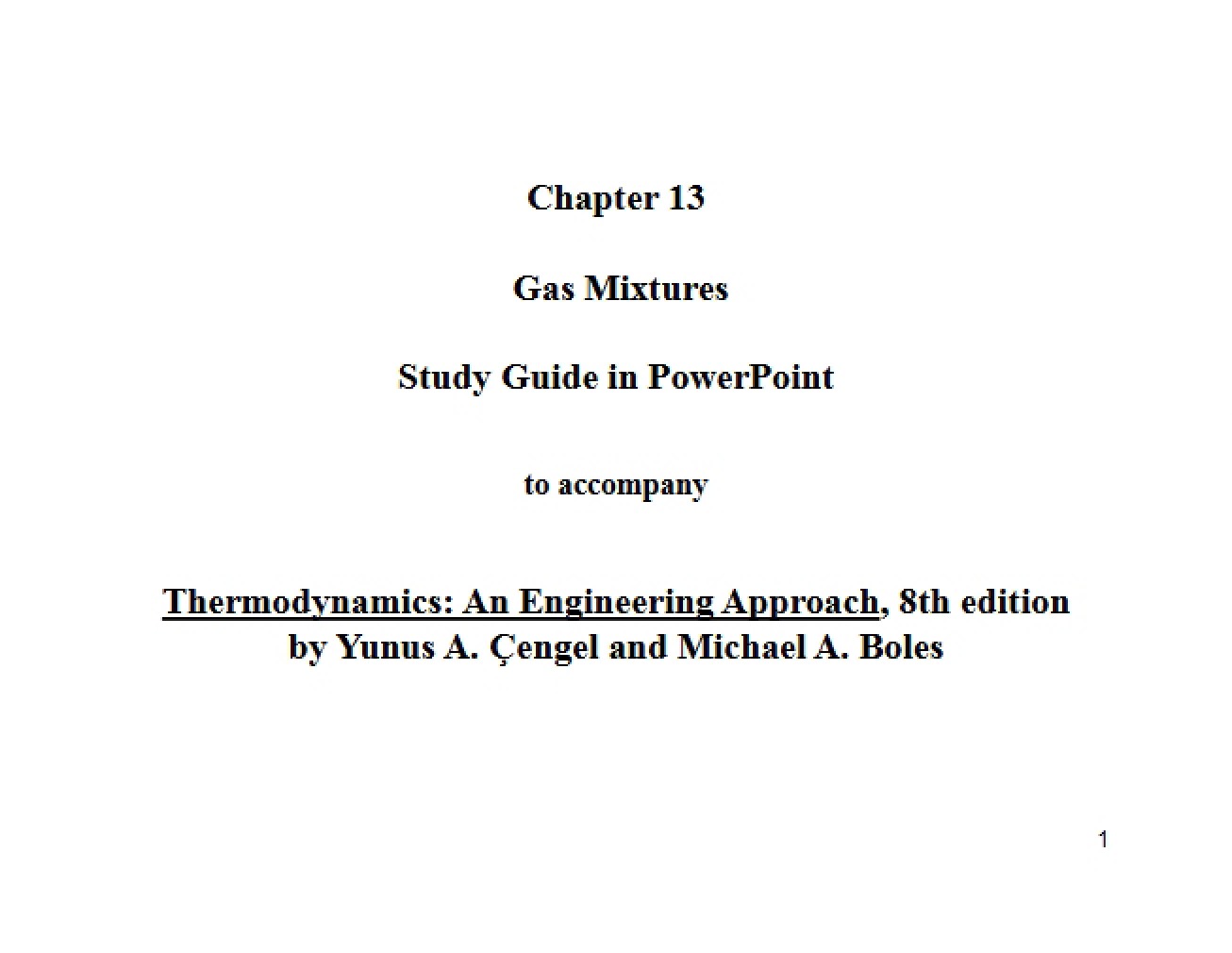 Thirteenth Chapter Overview