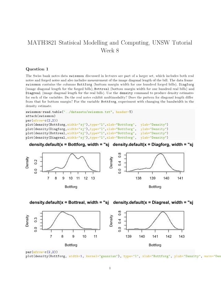 Tutorial 8 Solutions