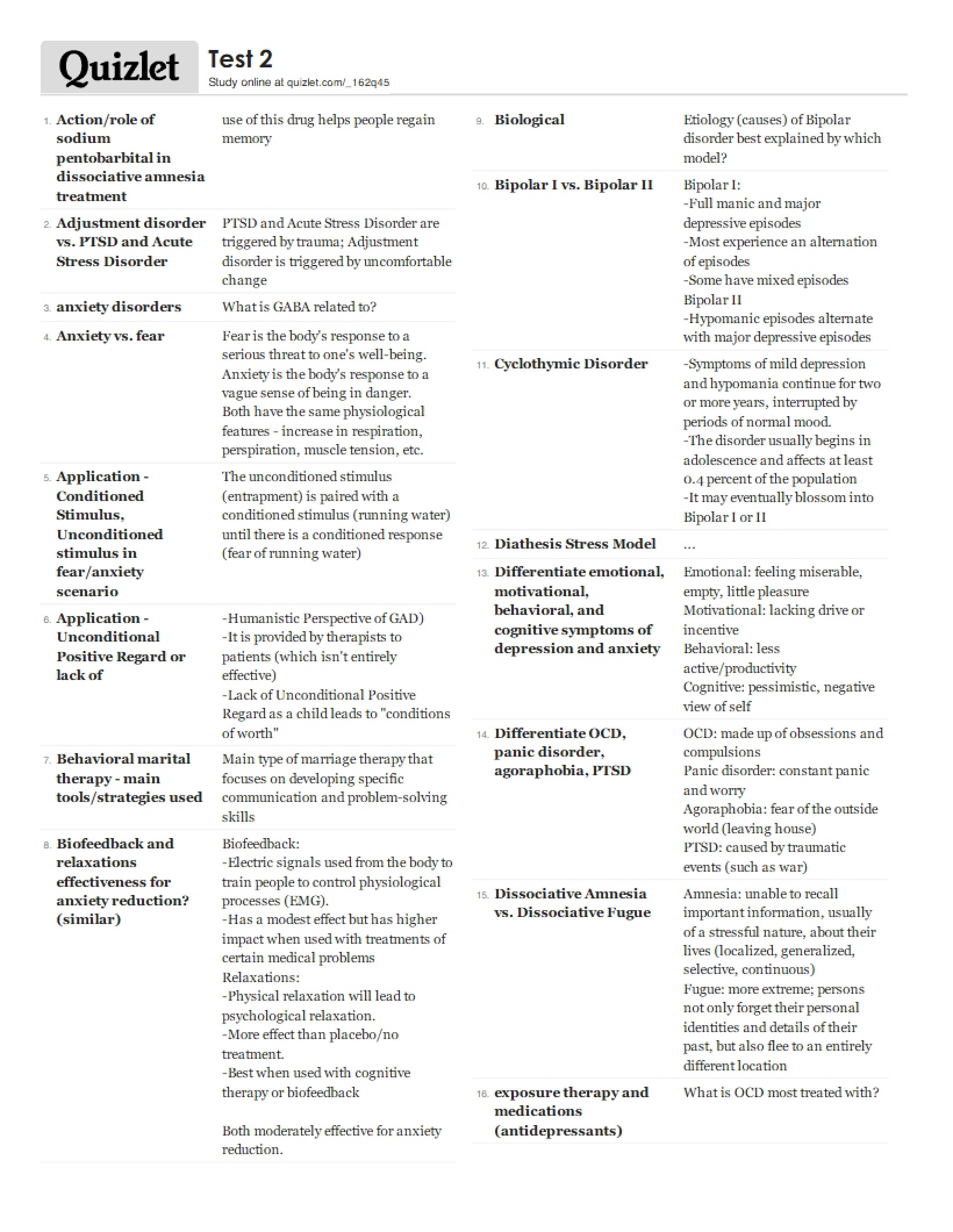Second Test Abnormal Behavior