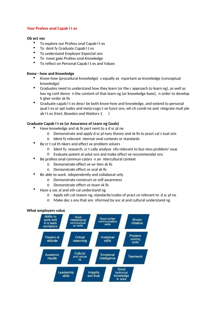 Your Capabilities - Professional