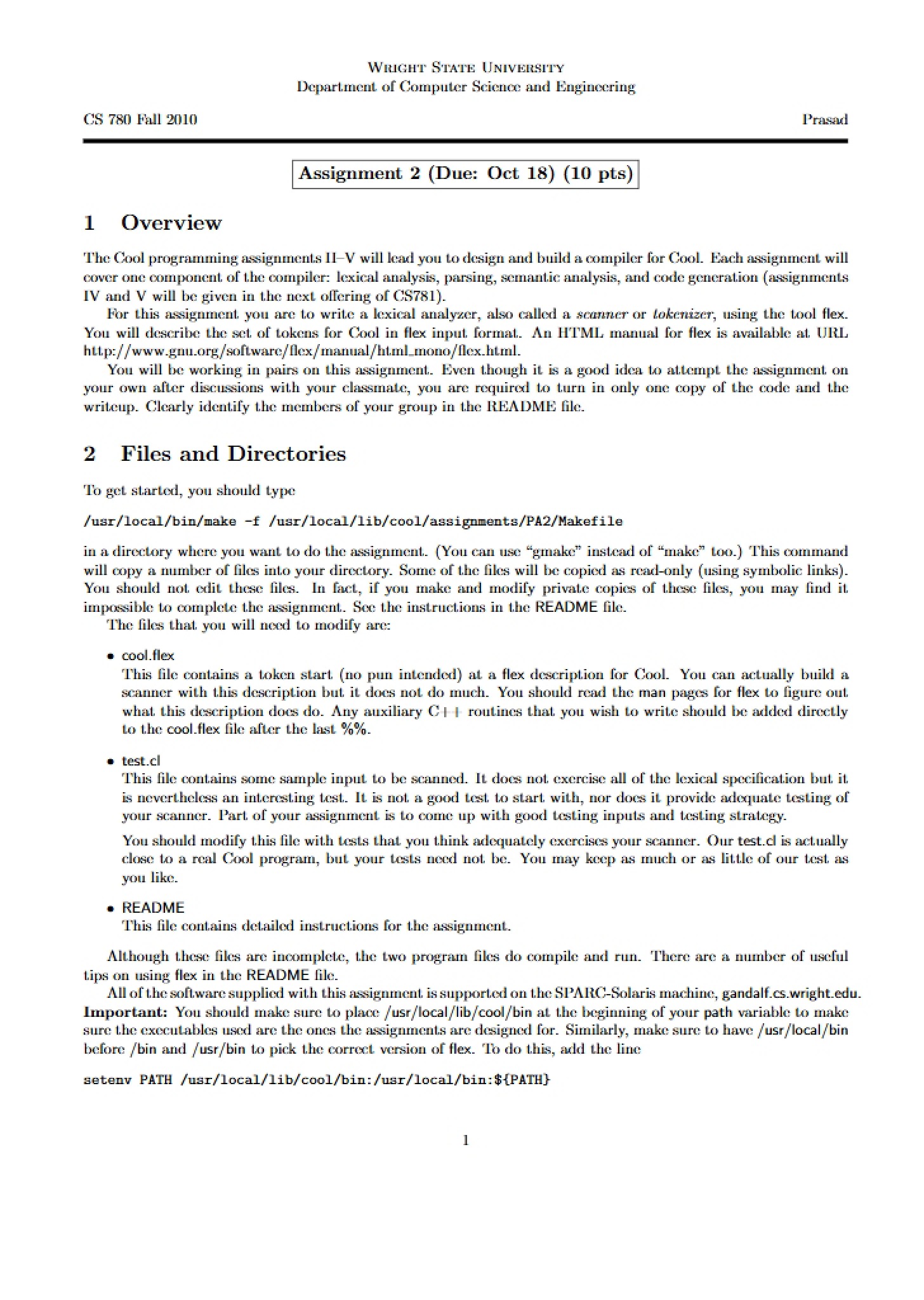 Course Assignment