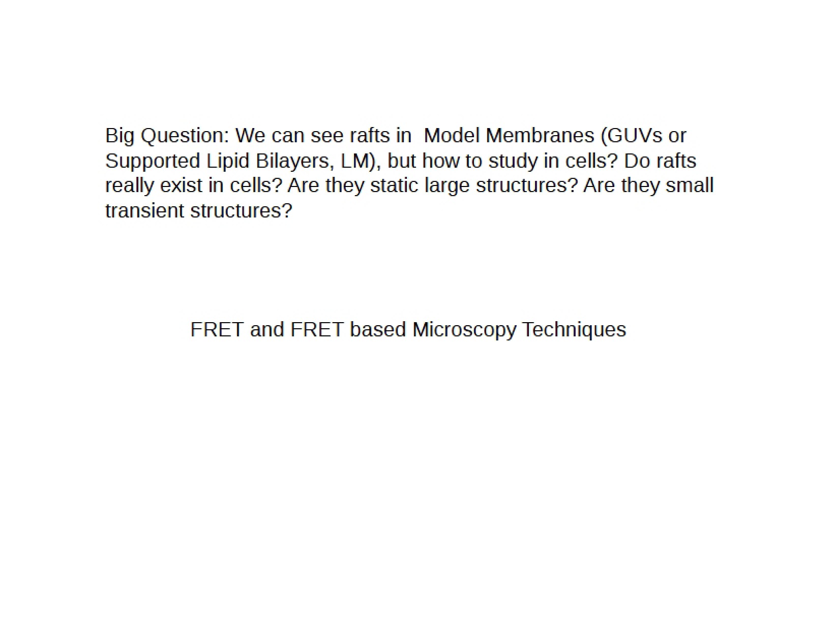 Microscopy Techniques Based on FRET